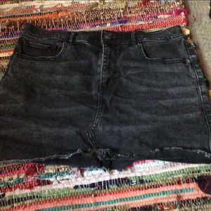 Jean mini skirt